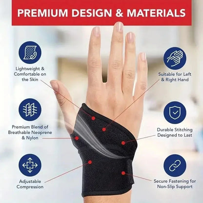 1PC Adjustable Wrist Brace for Carpal Tunnel & Tendinitis Pain Relief