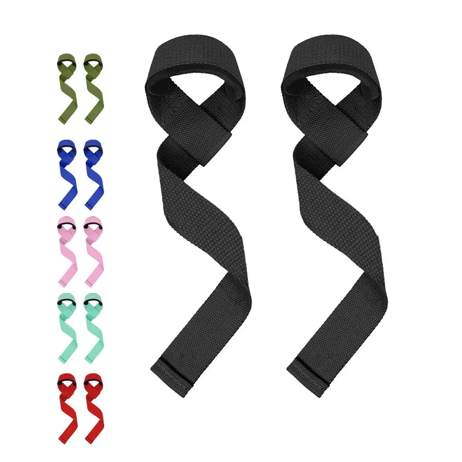 2Pcs Weightlifting Wrist Straps Strength Training Adjustable
