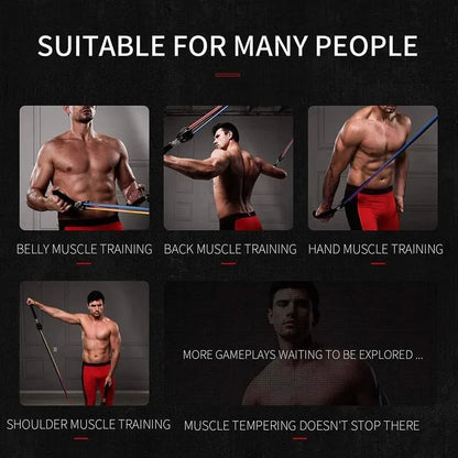 Resistance Bands With Handles, Exercise Bands, Strength Training Equipment At Home