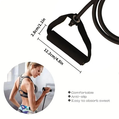 Resistance Bands With Handles, Exercise Bands, Strength Training Equipment At Home